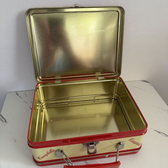 VTG. 1998 CAMPBELL'S SOUP KIDS TOMATO SOUP METAL LUNCH BOX - Picture 5 of 9